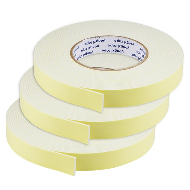 total 26 feet long black 2 pieces foam tape Self-adhesive sealing tape 9 mm wide 6 mm thick total 26 feet long black 2 pieces foam tape Self-adhesive sealing tape 9 mm wide 6 mm thick